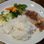 キッチン ブルー グローブ - ワンプレートへ