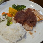 キッチン ブルー グローブ - ワンプレートへ