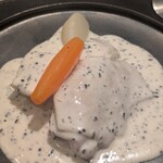 銀座 大石 - ドゥミドゥイユ　鶏のトリュフクリームソース