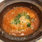 Ristorante IL PRINCIPE - 真鯛白子とイノシシのサルシッチャ、白インゲンのピリッとアクセントのあるスープがアツアツで体の芯まで温まります。