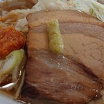 ラーメン金子 - チャーシューに山葵※※※