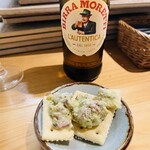 炭と葡萄 - モレッティとお通し