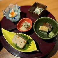 炭焼 うな富士 有楽町店 - 前菜の膳