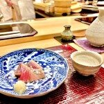 青空 - 極上の鰹のタタキ　国稀も美味しい♫