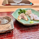 青空 - 少し炙ったカマスと九絵