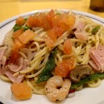 関谷スパゲティ - 塩バジリコ