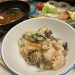 懐石宿  潮里 - 牡蠣が山盛りの『牡蠣釜めし』(^^♪