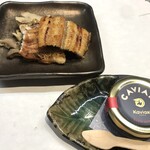 あつた蓬莱軒 松坂屋店 - 白焼き 舞茸 キャビア