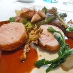 シュマン - 一頭買いした千葉県産１００日飼育の花愁(かしゅう)仔豚をいくつかのスタイルで
       レモンとマスタード風味 