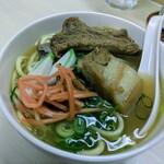 tell me キッチン - 沖縄そぱ　ソーキとラフテーどっちも乗せ