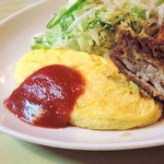 キッチン竹乃子 - オムレツ アップ
