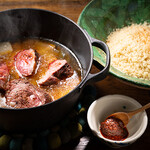 クスクス ルージール - 料理写真:炭火焼き仔羊のクスクス