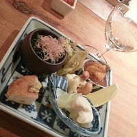 食幹 渋谷 - 前菜いろいろ盛り合わせ
