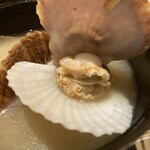 和心とんかつ あんず はなれ - 帆立の旨味も強く