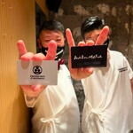 WM BY WAGYUMAFIA - 左が照寿司TOKYO、右がWAGYUMAFIAの会員証