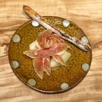 とんかつ 乃ぐち - フルーツと生ハムの前菜
