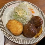 洋食 GOTOO - 煮込みハンバーグ&カニクリームコロッケ