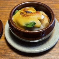 日本料理 梅林 - 焼物：かきとホタテのゆずと味噌焼き