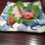 野口太郎 - 鯛・エビ刺身