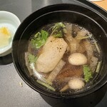 天婦羅割烹 すみ - 脱ペロンタンの銘柄米餅の椀