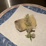 天婦羅割烹 すみ - 残した刺身の鰤天