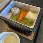 懐石宿  潮里 - 朝食：ぐつぐつ
