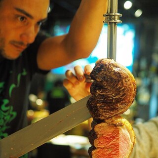 創業以来続く、本格的なシュラスコがここにあります