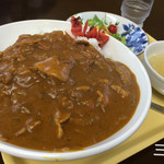 Sanshuu - カレー大盛りはラーメンの丼。