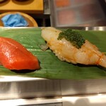 野毛 かど平 - ボタンえび握り