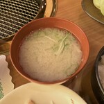 地鶏の里 永楽荘 - お味噌汁
