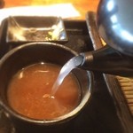 Nagi - 蕎麦湯は白濁してるがトロみは少ない