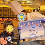 シェフ・ミッキー - こちらのコックさんは絵がとてもお上手で、お願いしたものをサラサラ描いてくれました♪