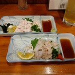 小半 - 白子ポン酢と皮ハギ肝和え