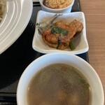 CHINESE DINING 瑞 - 鶏ムネ肉のトマト煮・椎茸と大根の中華スープ・豆乳プリン