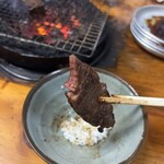 美奈登 - 牛サガリがステーキみたいで美味しかった〜！