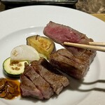 名駅 鉄板焼き 森本Ｘ Premium - サーロインステーキ