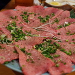 炭焼 金竜山 - 上タン(4人前) 2014.5.1X ※野菜除去後