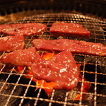 炭焼 金竜山 - レバー焼き中 2014.5.1X