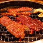 炭焼 金竜山 - ハラミ焼き中 2014.5.1X