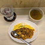 tell me キッチン - チキンライス　玉子焼き添え