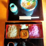 石挽き手打ち 一葉 - 2024年11月28日(木)  二色蕎麦と冷し納豆蕎麦