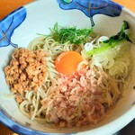 石挽き手打ち 一葉 - 2024年11月28日(木)  冷し納豆蕎麦
