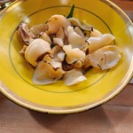 えび寿し - ばい貝炙り