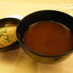 銀座 鮨青木 - シジミの赤出汁