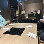 金沢おでんと地酒・地魚 あなば - 私たちは１２名とやや多い人数でしたので個室タイプの部屋を借りての食事会です。