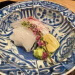 茜坂大沼 - ●お造り「長崎県産アオリイカ」「明石の天然鯛」