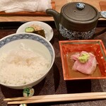 茜坂大沼 - ●お食事「与市の鰤の胡麻ダレ茶漬け」