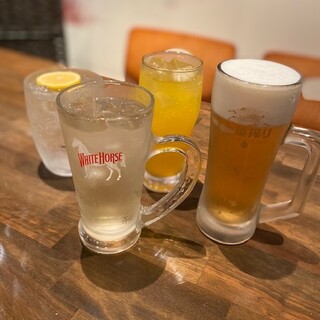 こだわりの7種ハイボール＆生ビール含む飲み放題メニューが魅力
