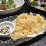 大名やぶれかぶれ - これ珍しい、細切りのイカを天ぷらにしてあるから、食べやすくて甘くて美味しい