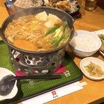 そば吉 - みそ煮込みうどん・とりのからあげ（単品・小）